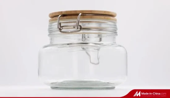Rundes Konservenglas aus Glas mit Glasdeckel
