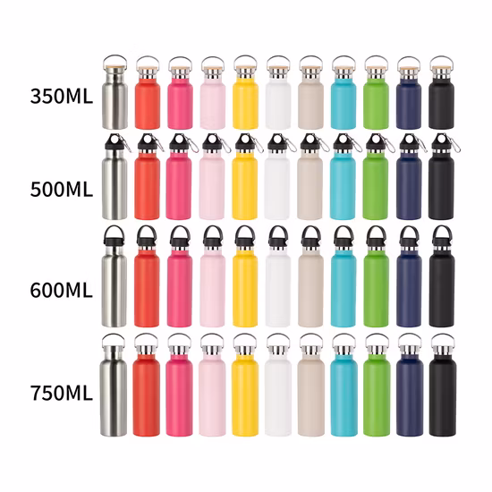China Factory OEM 500 ml mehrfarbige, maßgeschneiderte Wasserflasche aus Edelstahl 304 in Lebensmittelqualität, Vakuumflasche mit Feiertagsangebot